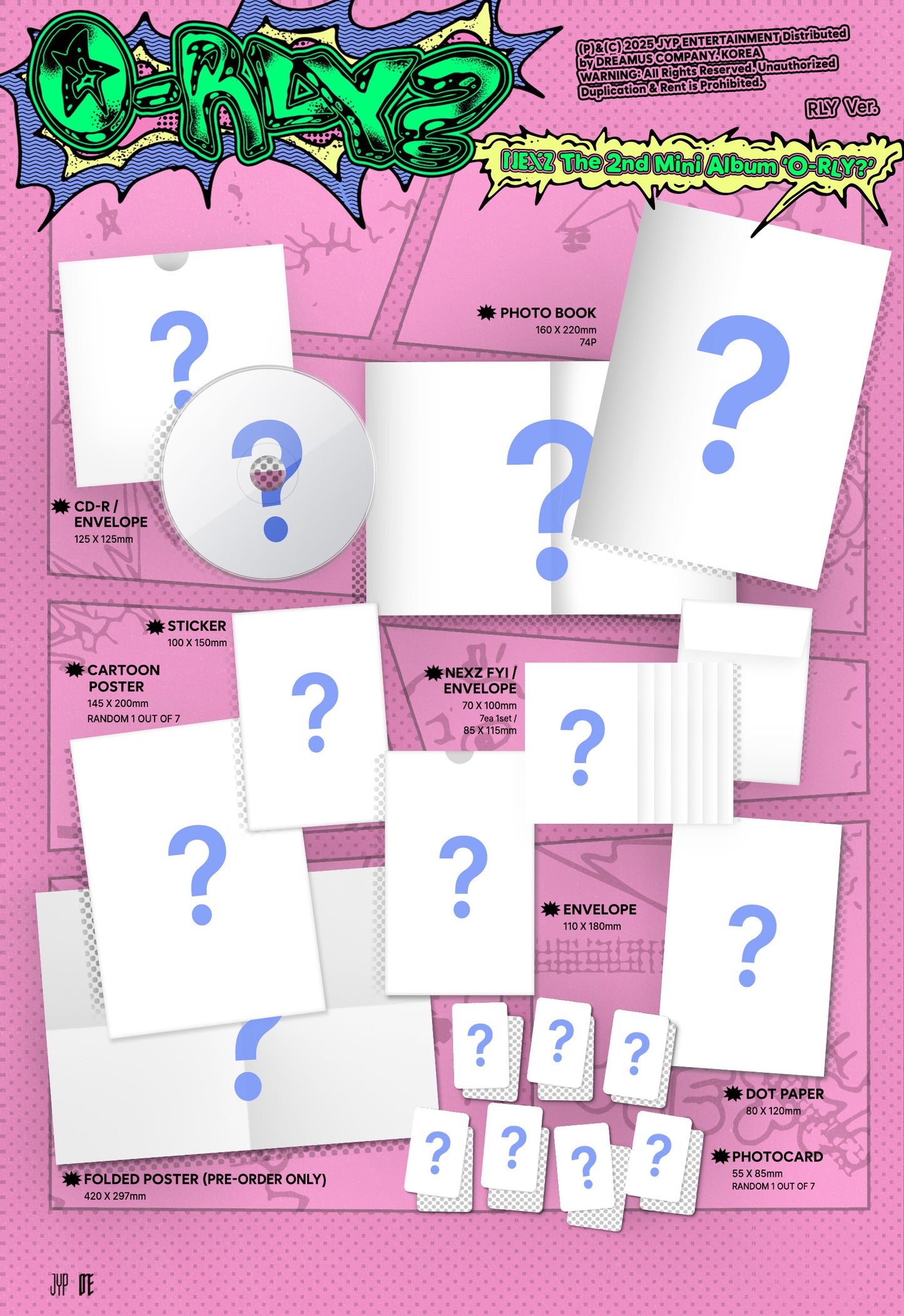 NEXZ The 2nd Mini Album – O-RLY? (Random)