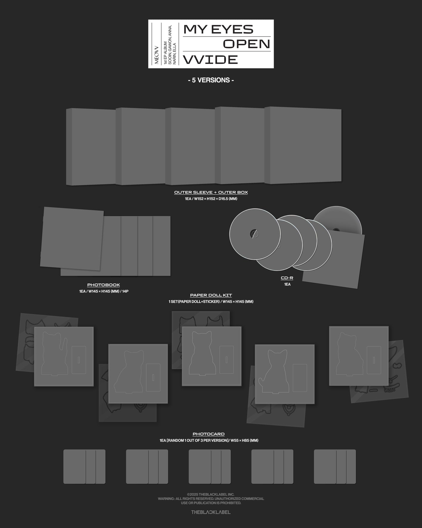 MEOVV 1st EP ALBUM – MY EYES OPEN VVIDE (MEOVV Ver.) (Random)
