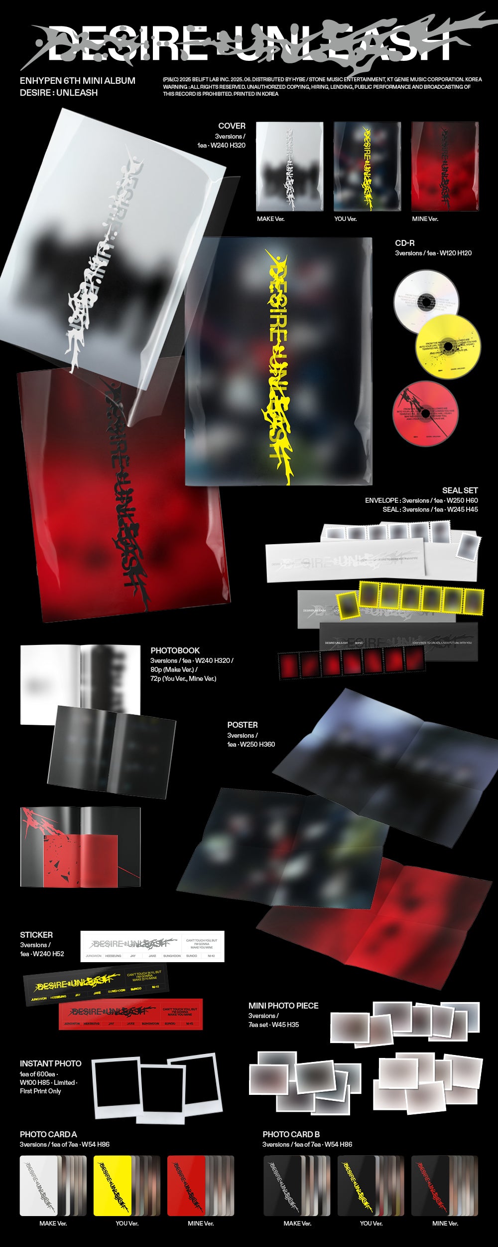 ENHYPEN – DESIRE : UNLEASH (Random) + Weverse Gift