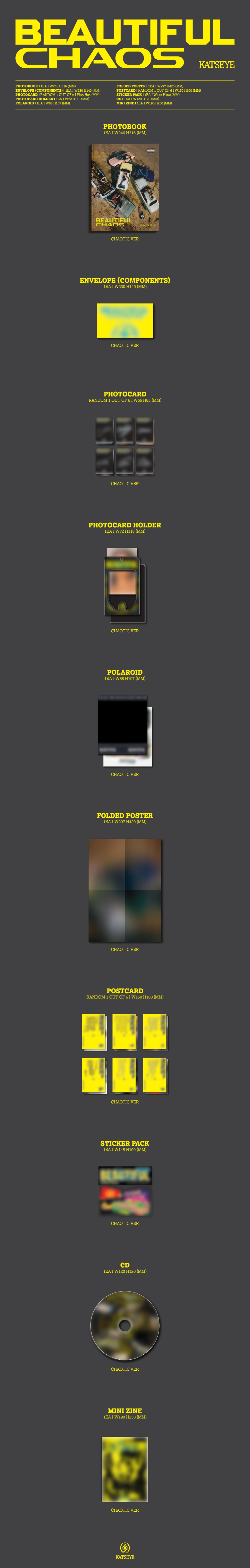 KATSEYE – BEAUTIFUL CHAOS (Random) + Weverse Gift