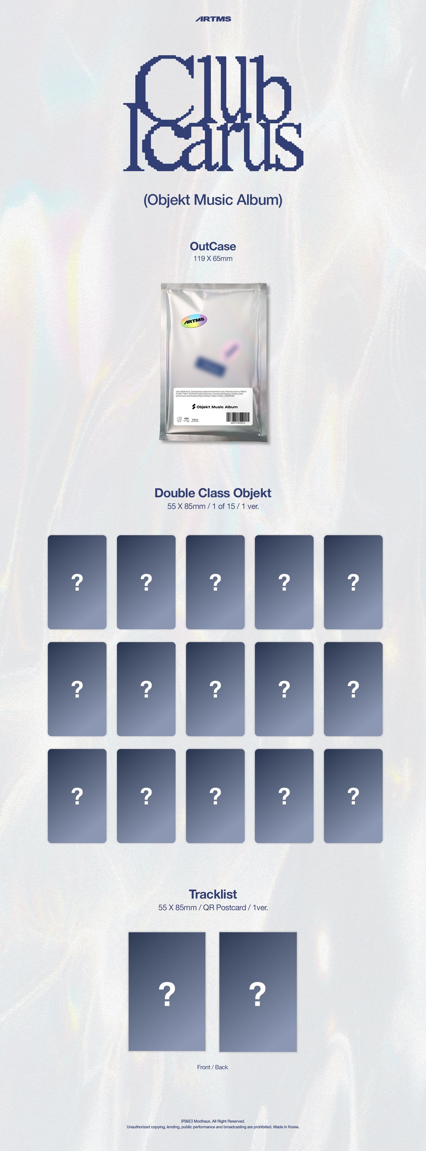 ARTMS 1st Mini Album – Club Icarus (Objekt Music Album Ver.)