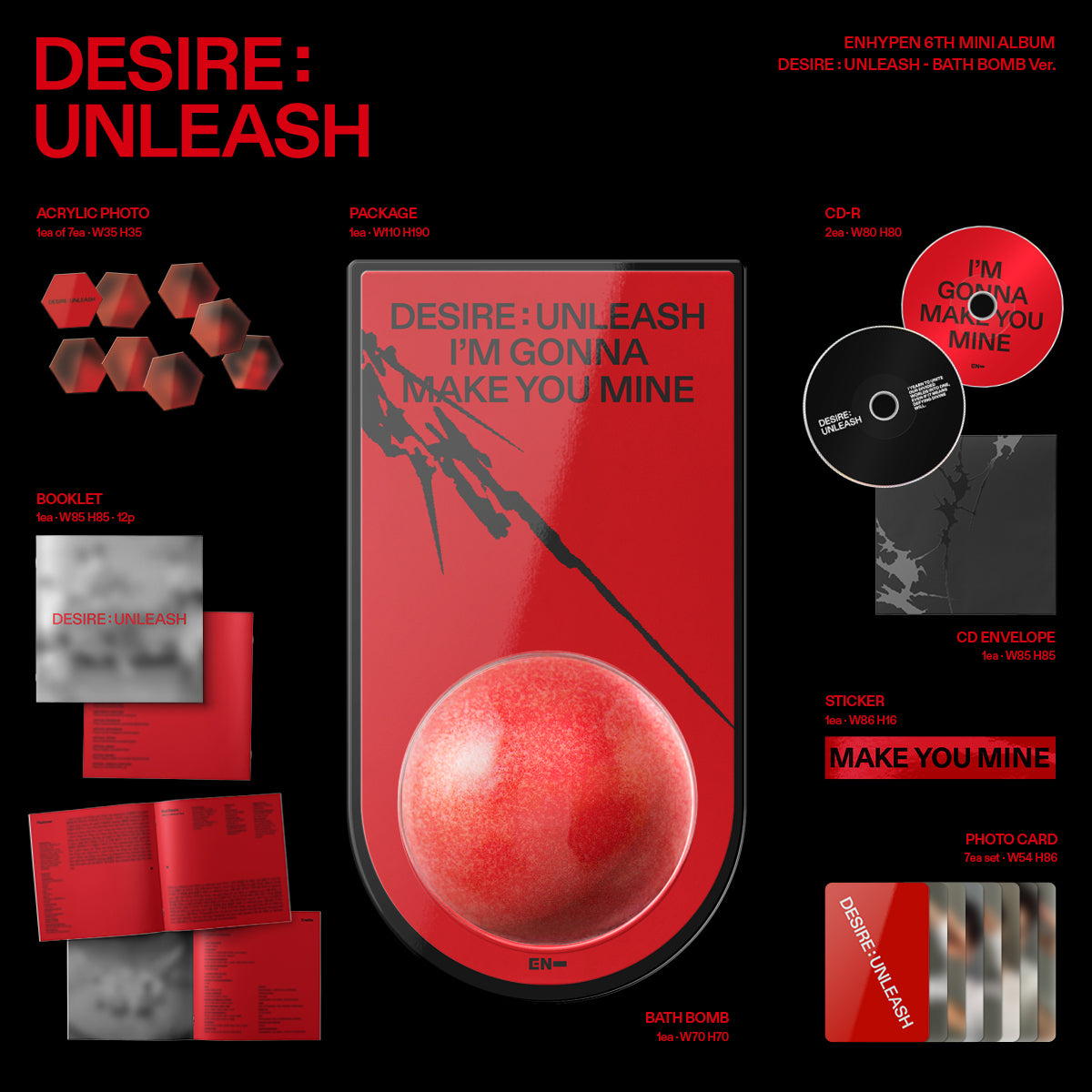 ENHYPEN – DESIRE : UNLEASH (BATH BOMB Ver.)