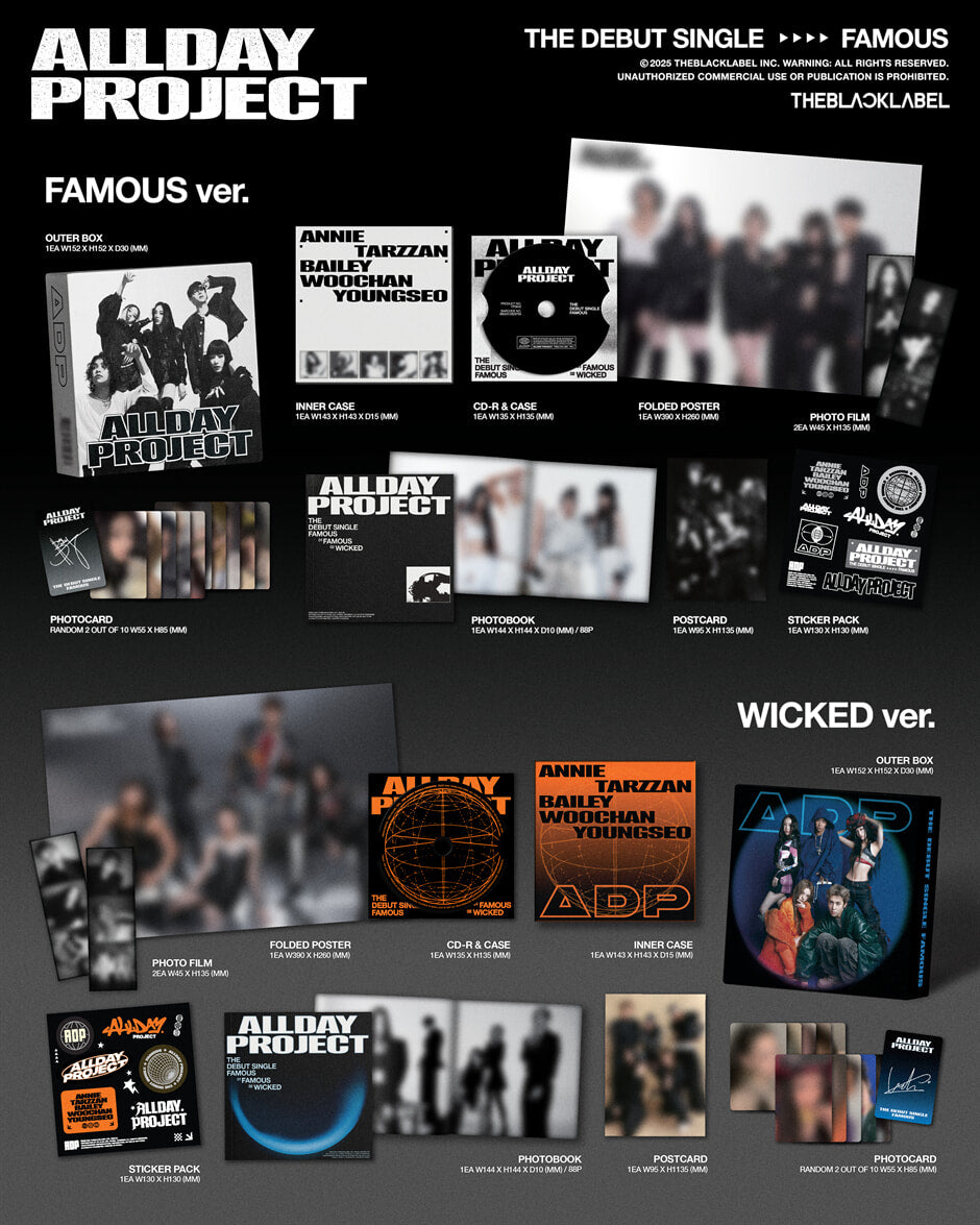 ALLDAY PROJECT The Debut Single – FAMOUS (Random)