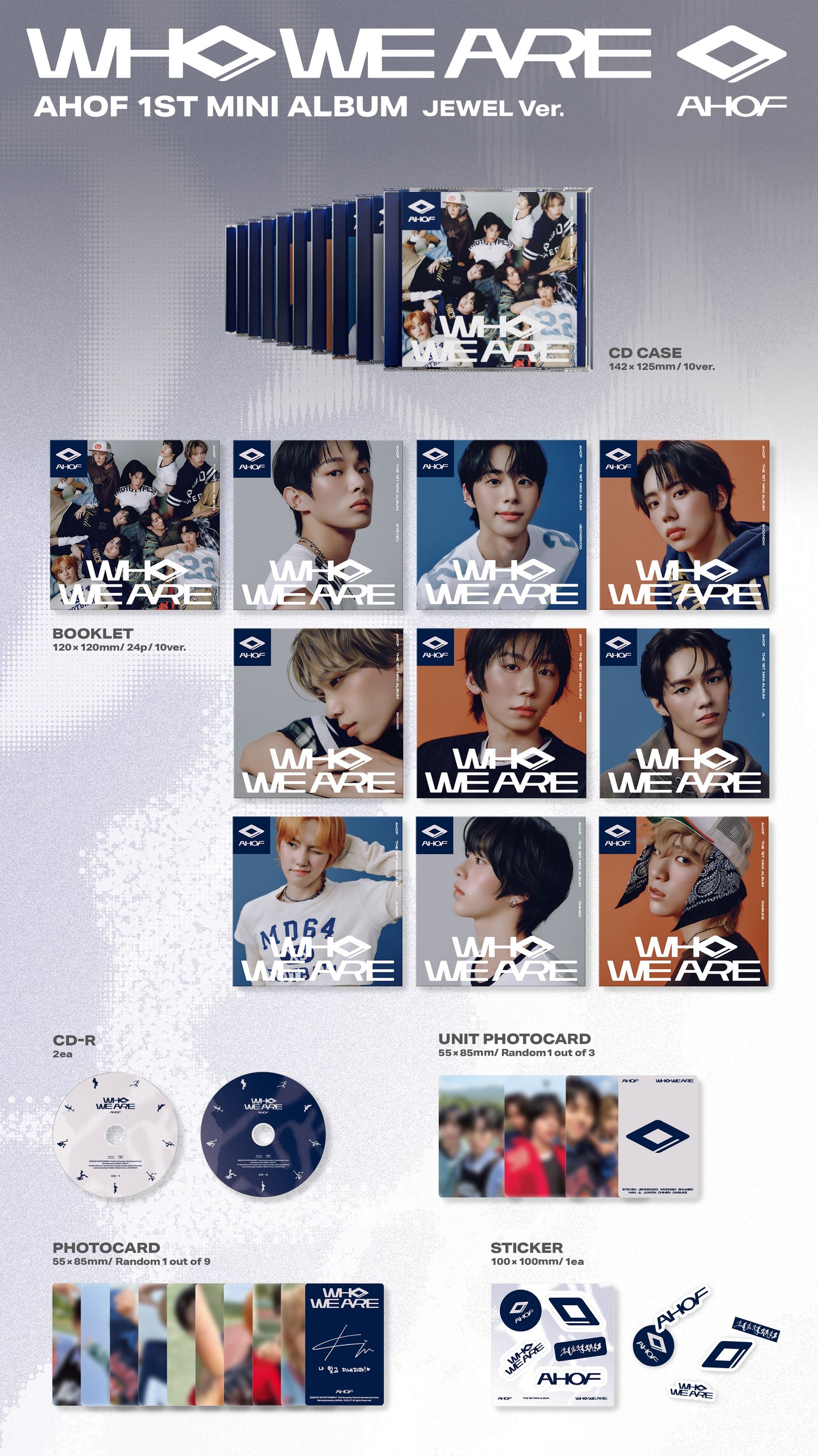 AHOF The 1st Mini Album – WHO WE ARE (JEWEL Ver.) (Random)