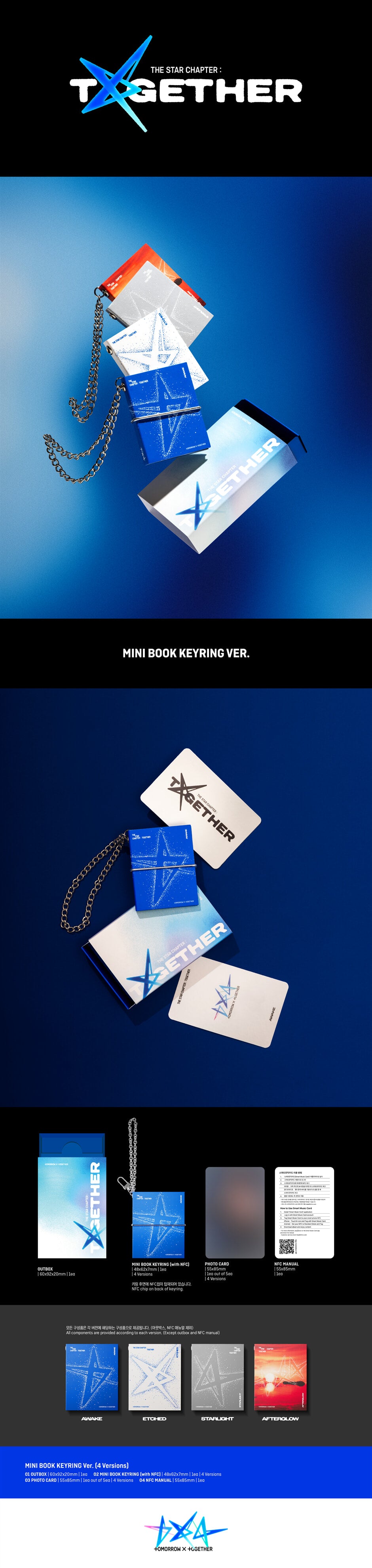 TXT – The Star Chapter: TOGETHER (Mini Book Keyring Ver.) (Random)