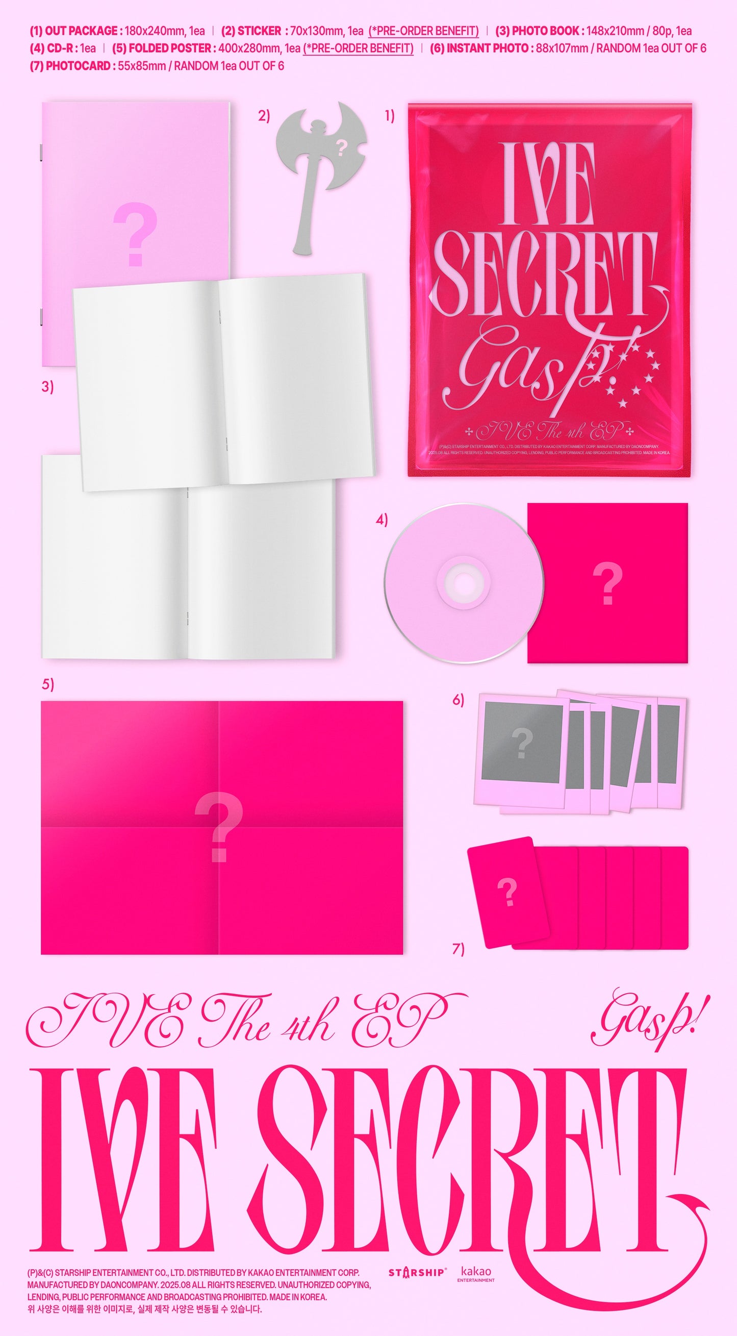 IVE THE 4th EP – IVE SECRET (Random)