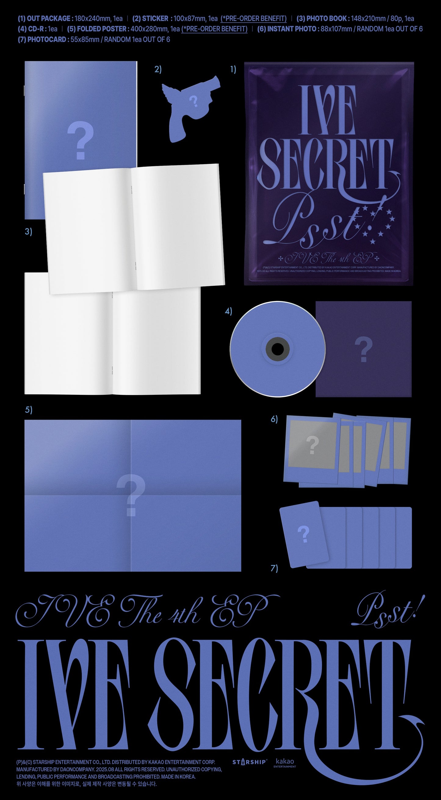 IVE THE 4th EP – IVE SECRET (Random)