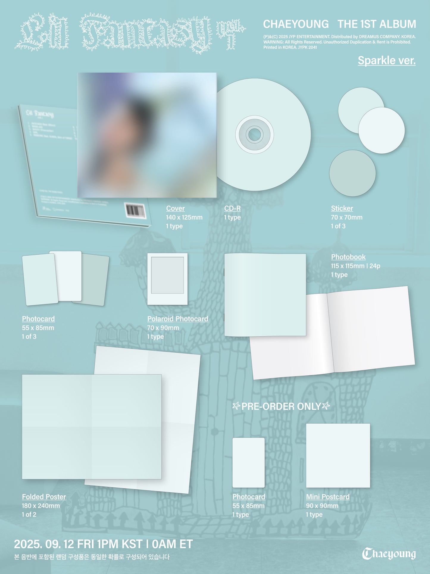CHAEYOUNG – THE 1ST ALBUM [LIL FANTASY vol.1] (Sparkle Ver.) + Apple Music Gift
