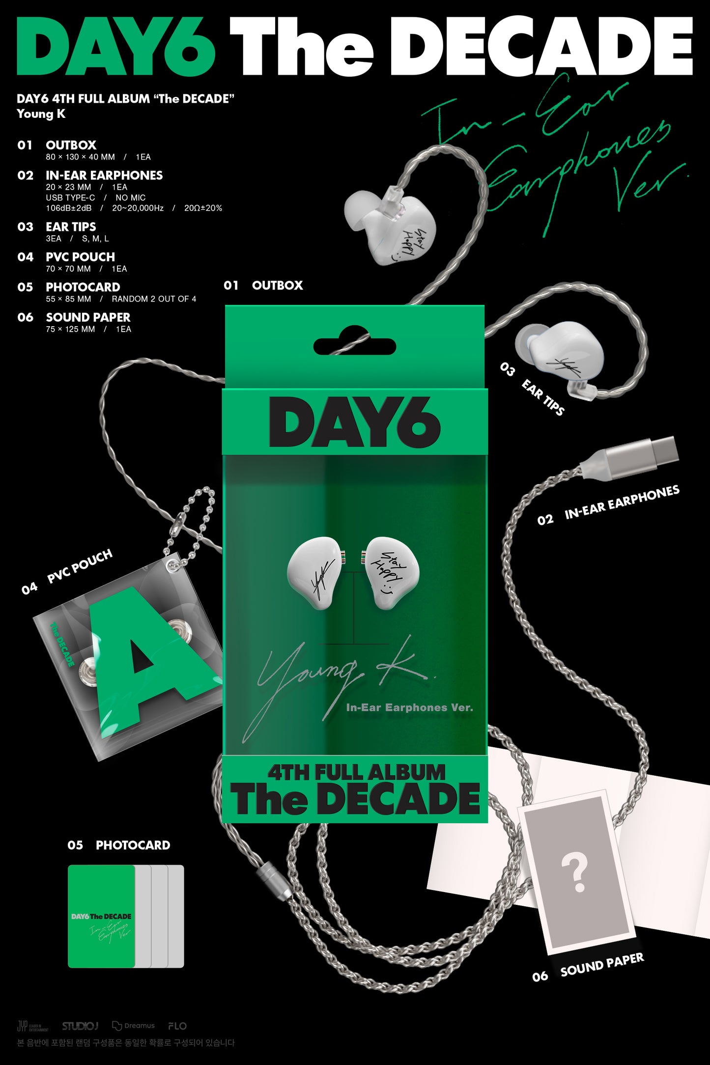 DAY6 – 4th Full Album [The DECADE] (In-Ear Earphones Ver.) (Random)