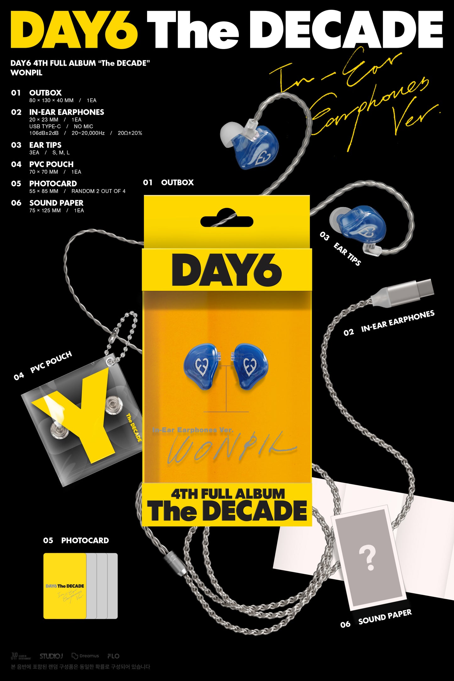 DAY6 – 4th Full Album [The DECADE] (In-Ear Earphones Ver.) (Random)