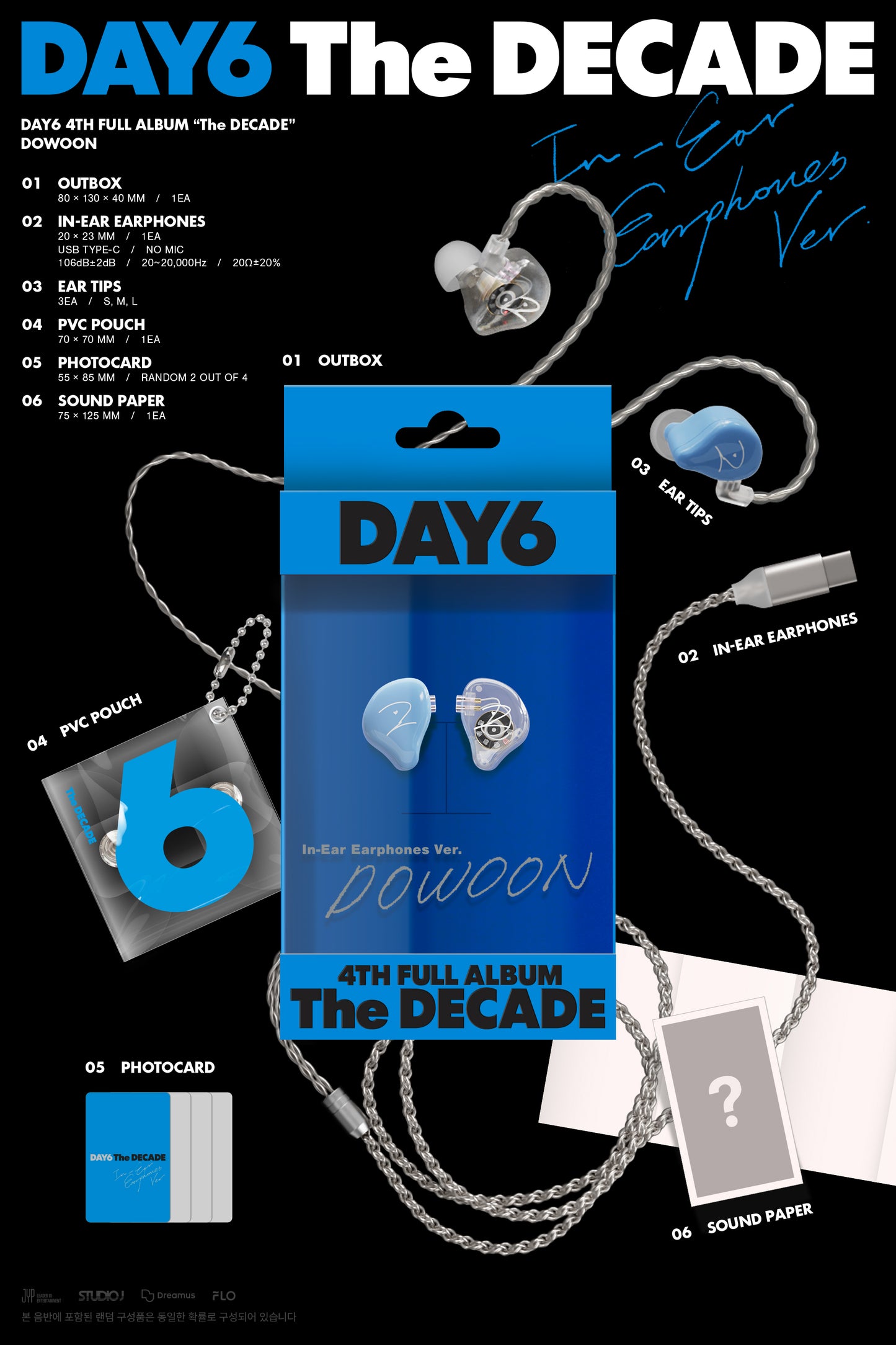 DAY6 – 4th Full Album [The DECADE] (In-Ear Earphones Ver.) (Random)