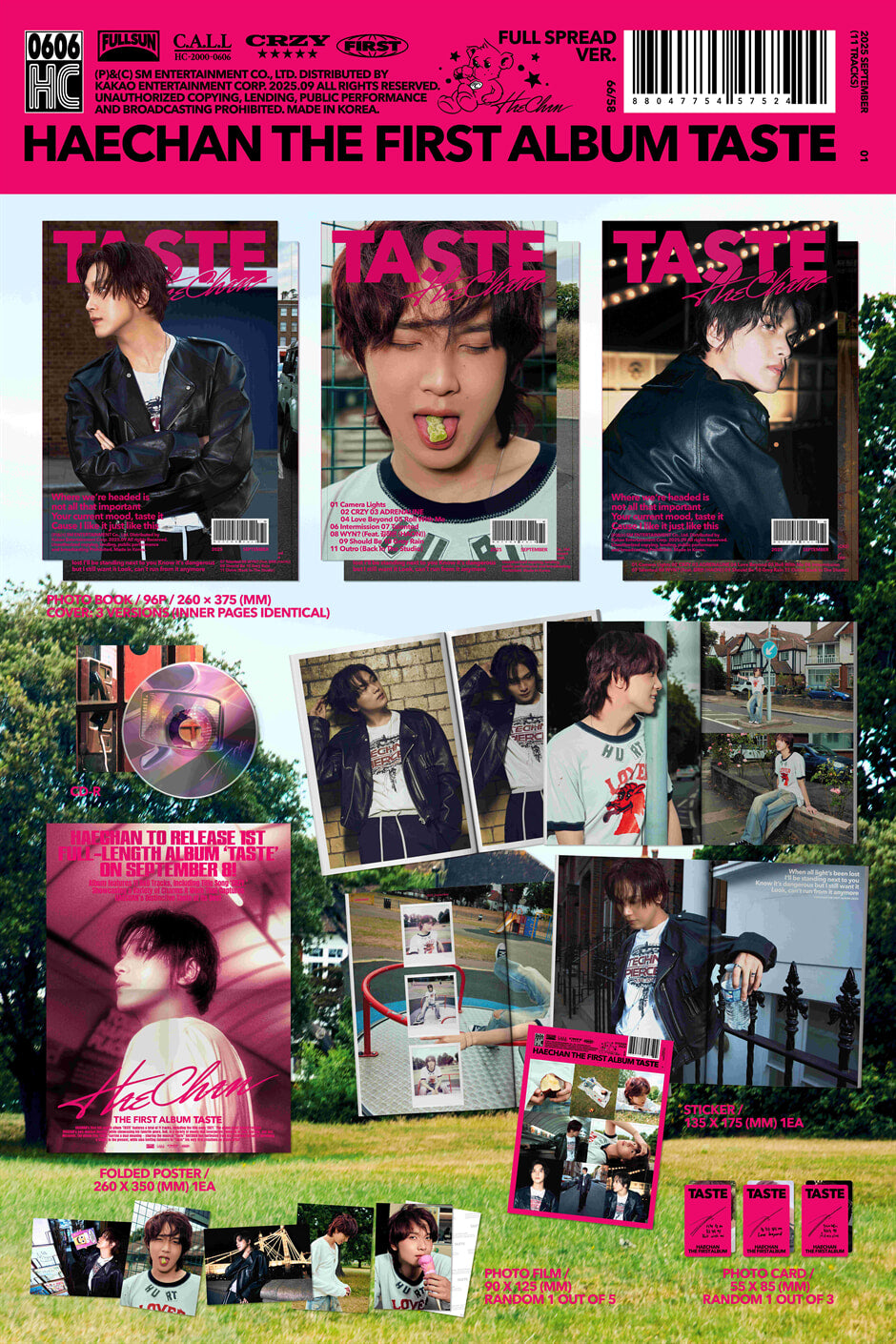 HAECHAN 1ST ALBUM – TASTE (Full Spread Ver.) (Random)