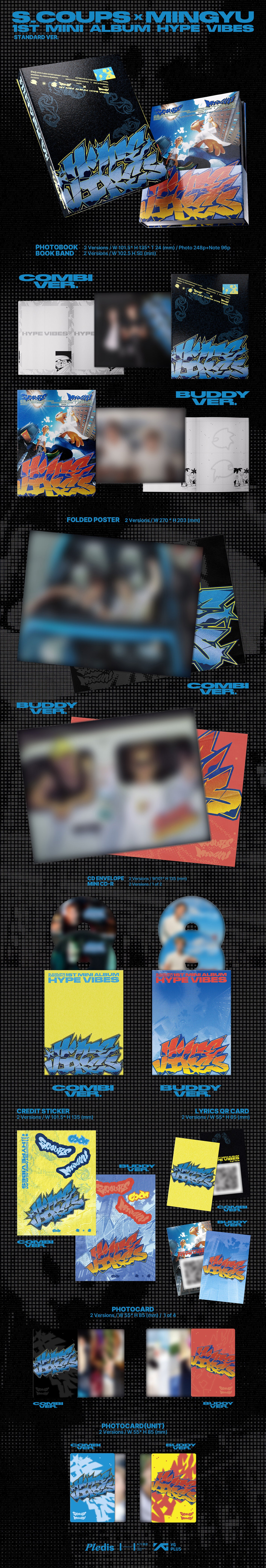 S.COUPS X MINGYU – 1ST MINI ALBUM [HYPE VIBES] (Random)