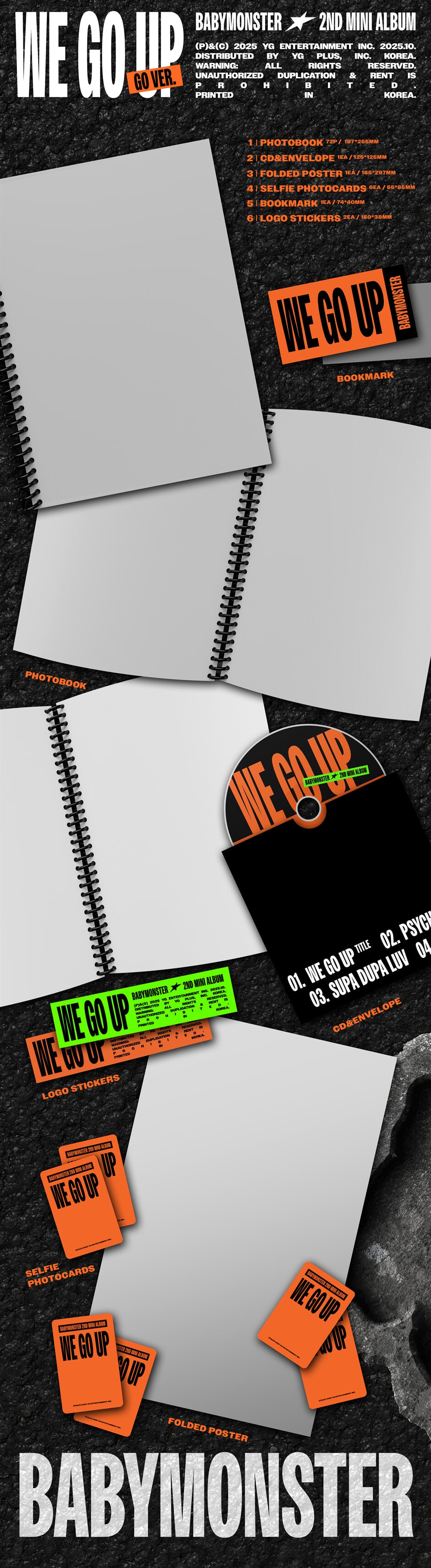 BABYMONSTER – 2nd MINI ALBUM [WE GO UP]