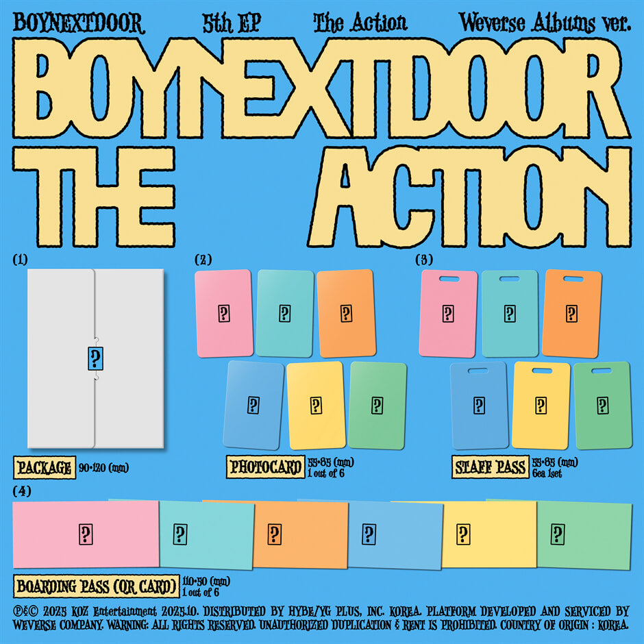 BOYNEXTDOOR – 5th EP [The Action] (Weverse Albums Ver.)