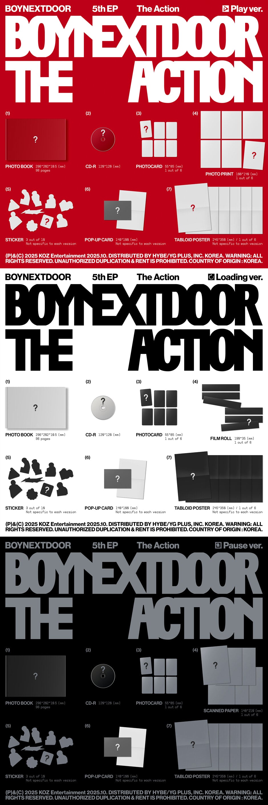 BOYNEXTDOOR – 5th EP [The Action] (Random)