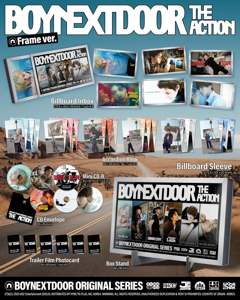 BOYNEXTDOOR – 5th EP [The Action] (Frame Ver.) (Random)