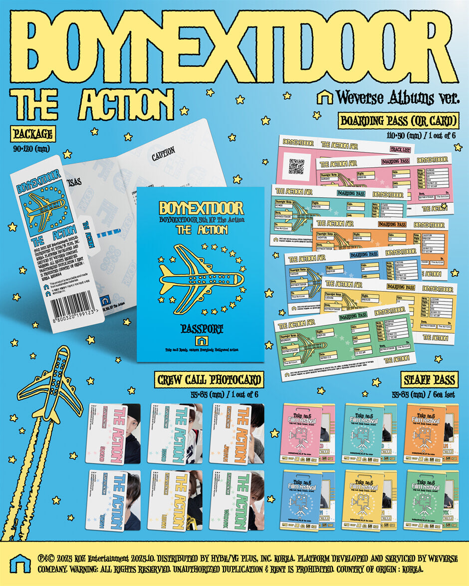 BOYNEXTDOOR – 5th EP [The Action] (Weverse Albums Ver.)
