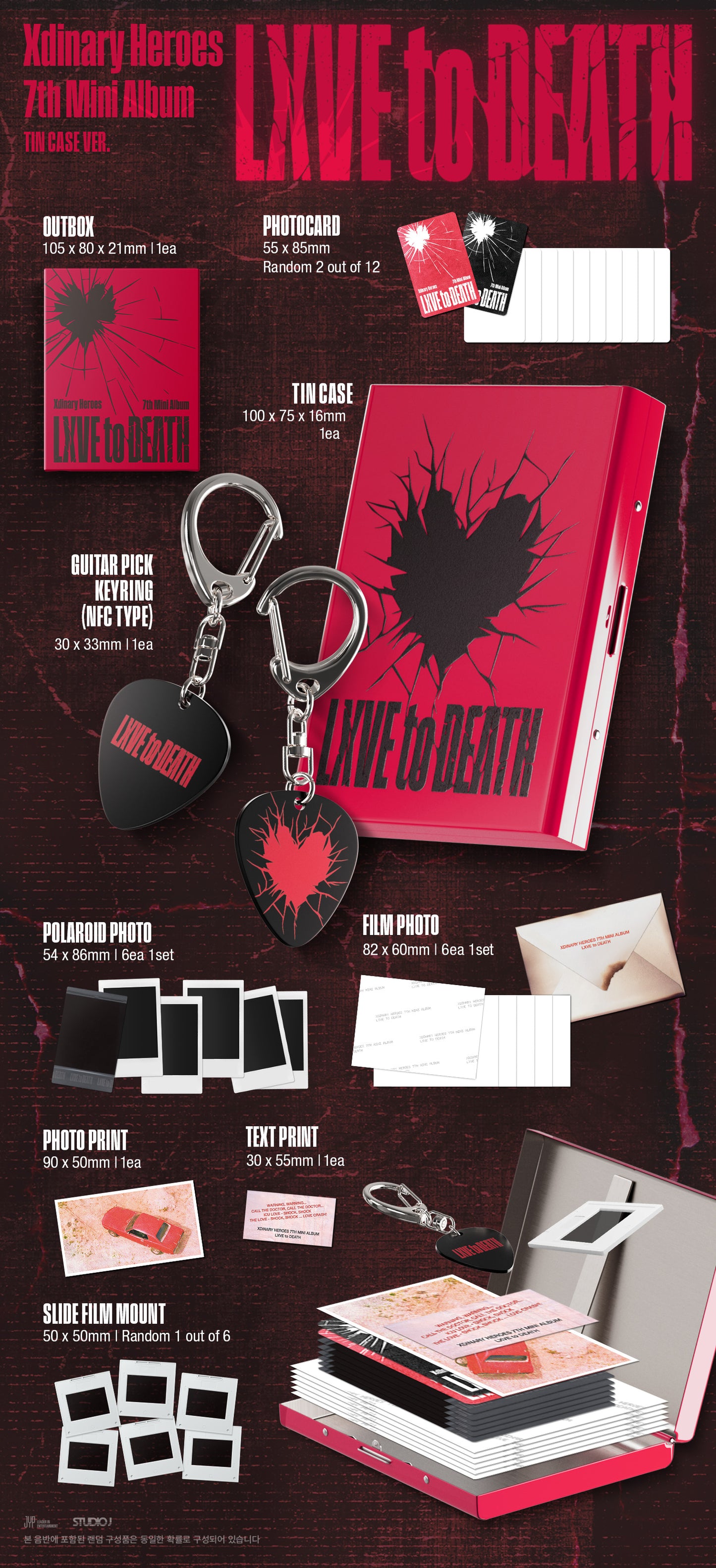 Xdinary Heroes – 7th Mini Album [LXVE to DEATH] (Tin Case Ver.) (MD)
