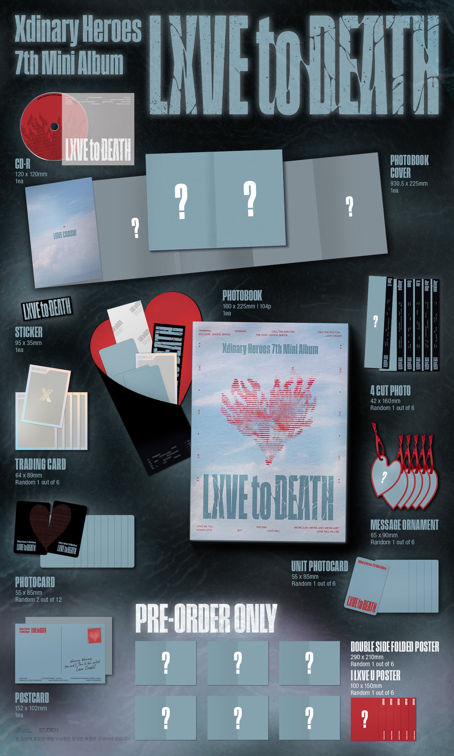 Xdinary Heroes – 7th Mini Album [LXVE to DEATH] (Photobook Ver.) (Random) + Soundwave Gift