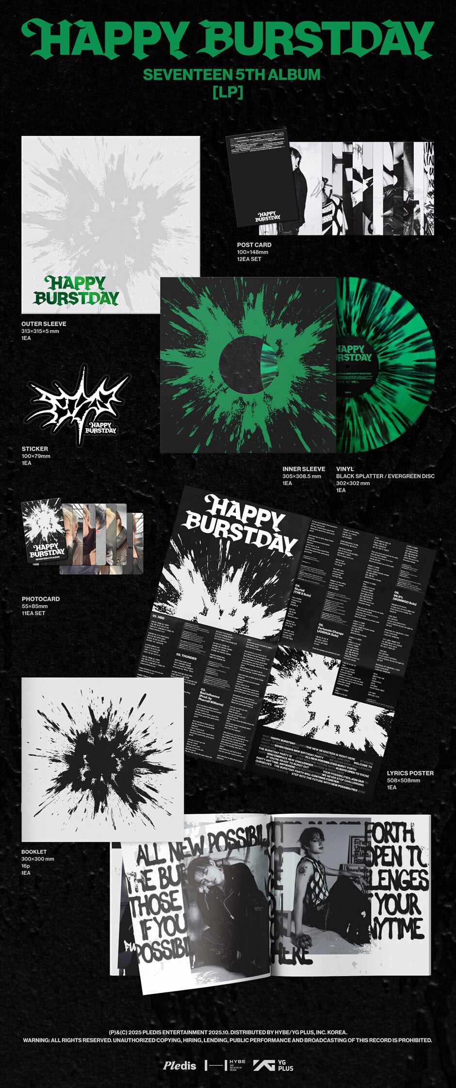 SEVENTEEN – 5th Album [HAPPY BURSTDAY] (LP)