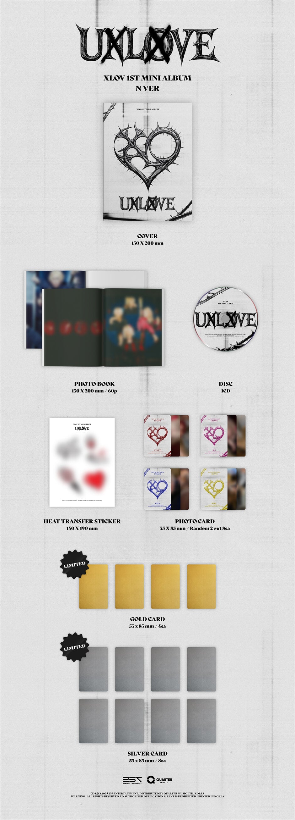 XLOV – 1st MINI ALBUM [UXLXVE] (Random)