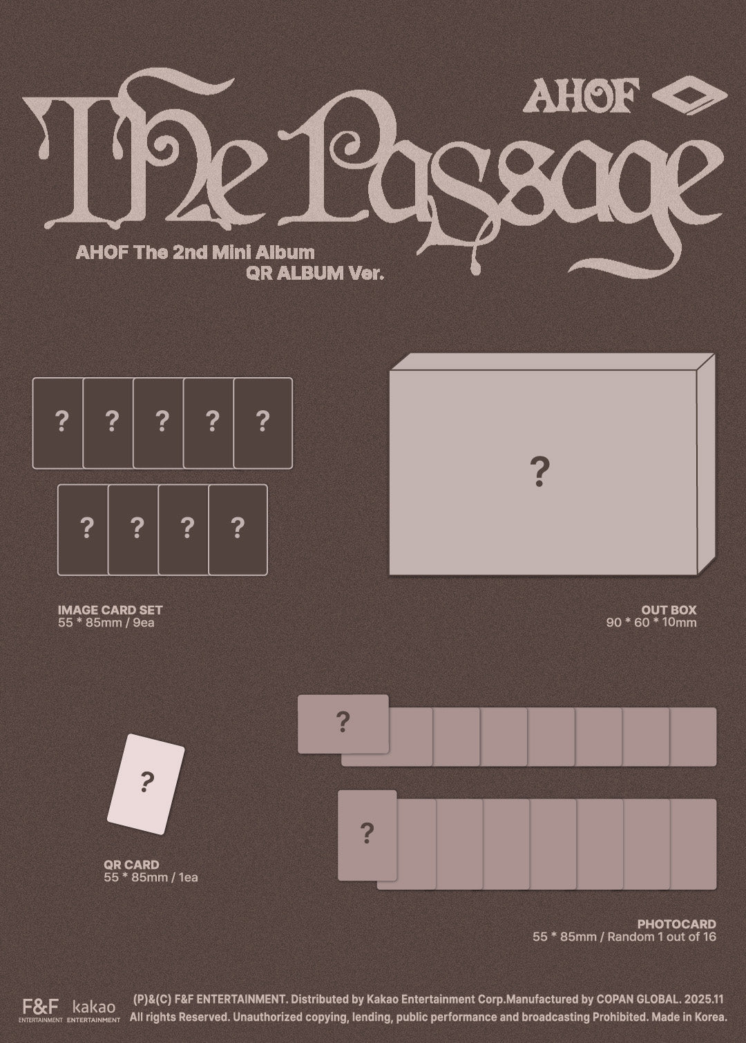 AHOF – The 2nd Mini Album [The Passage] (QR ALBUM Ver.)