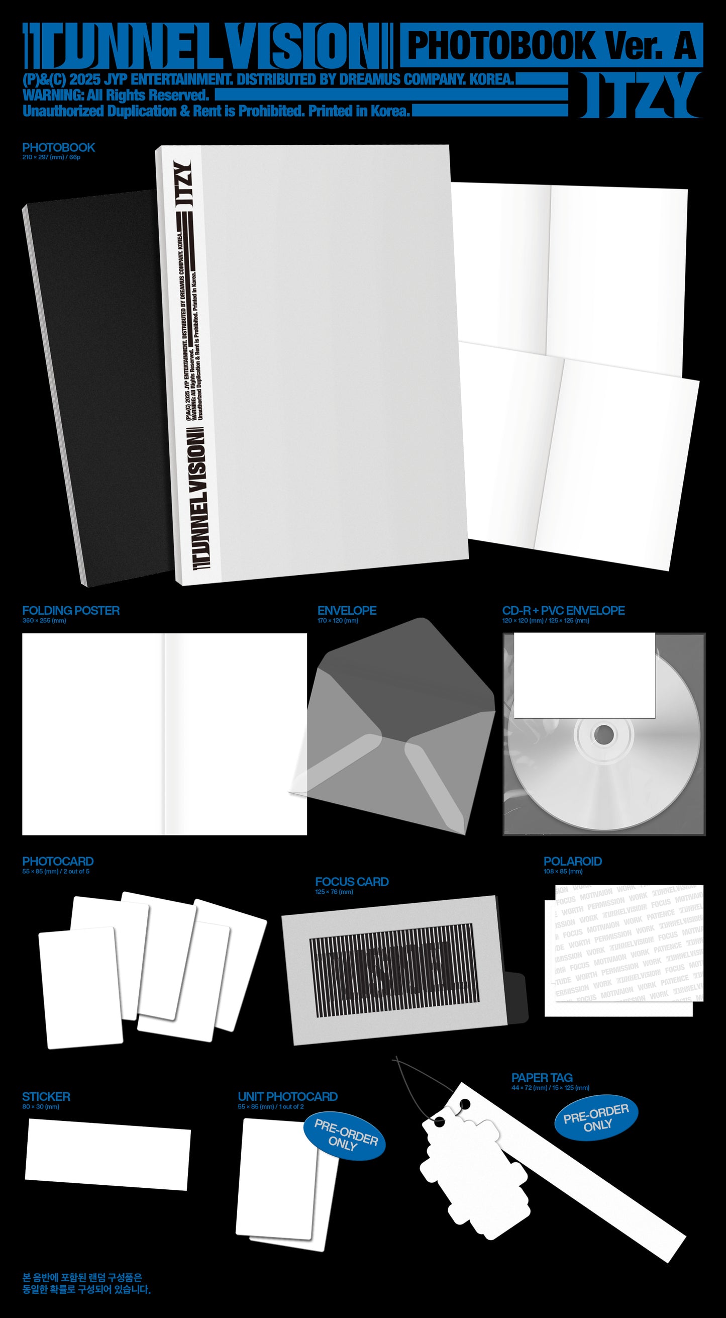 ITZY – [TUNNEL VISION] (Photobook Ver.) (Random) + Apple Music Gift