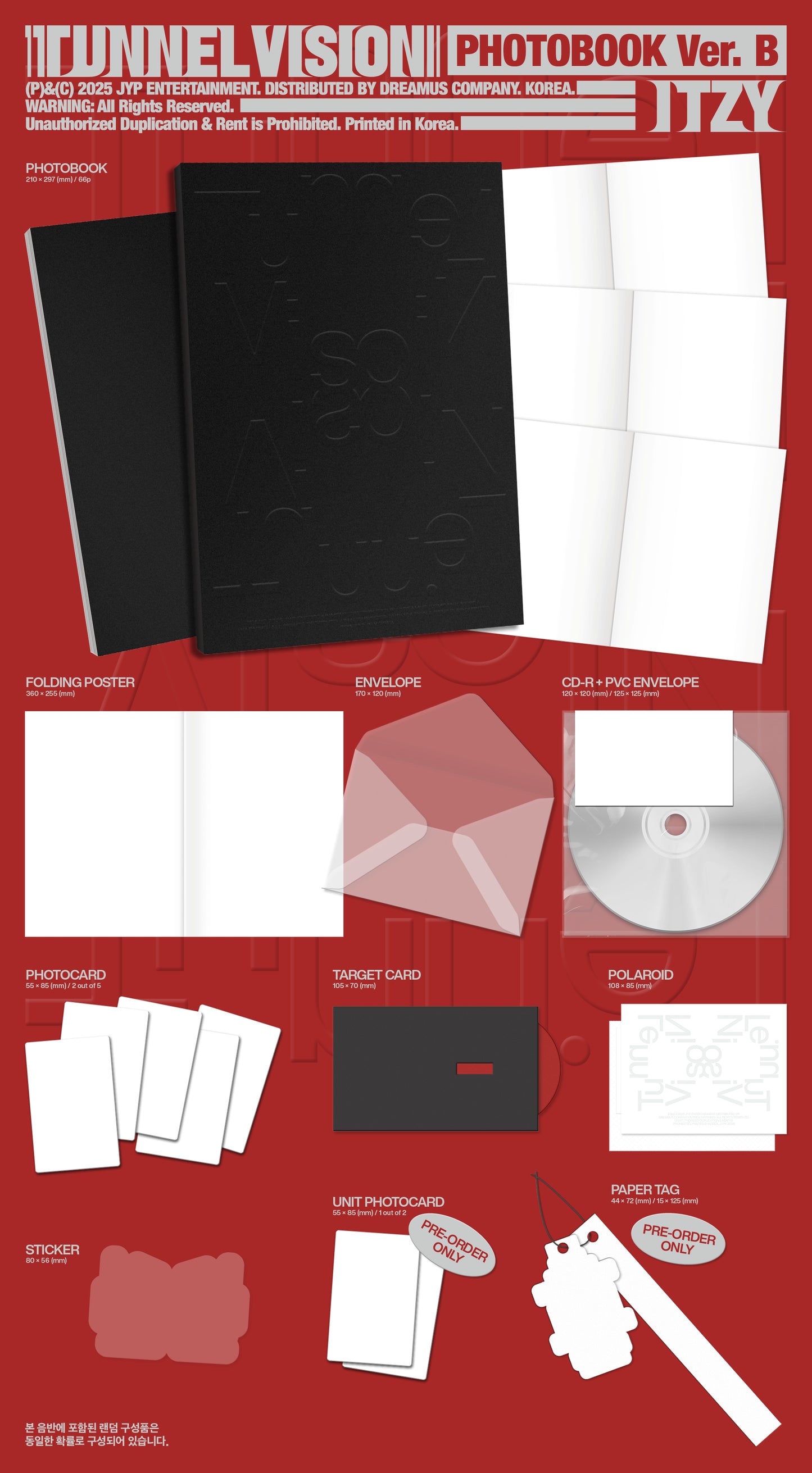 ITZY – [TUNNEL VISION] (Photobook Ver.) (Random) + Apple Music Gift