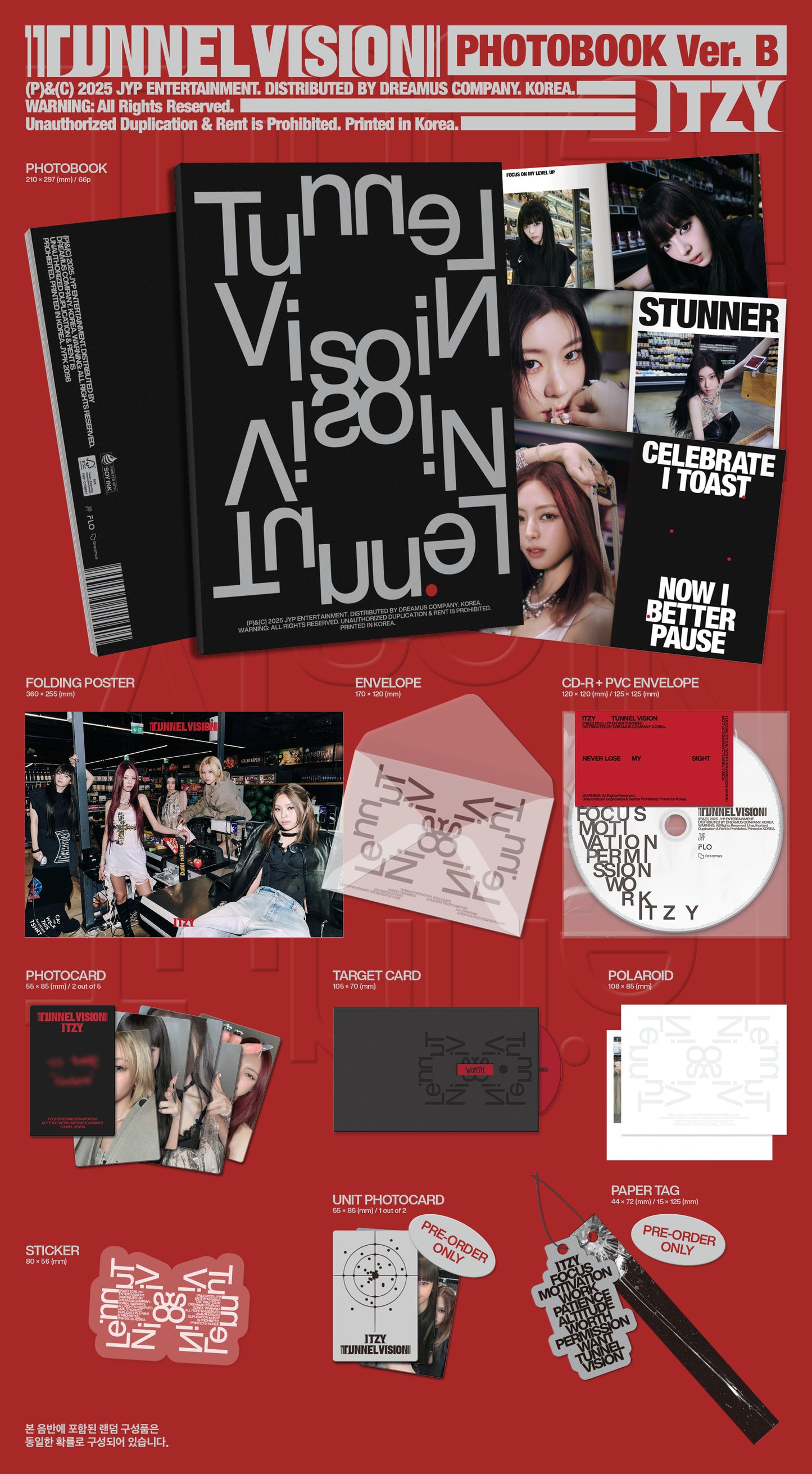 ITZY – [TUNNEL VISION] (Photobook Ver.) (Random)
