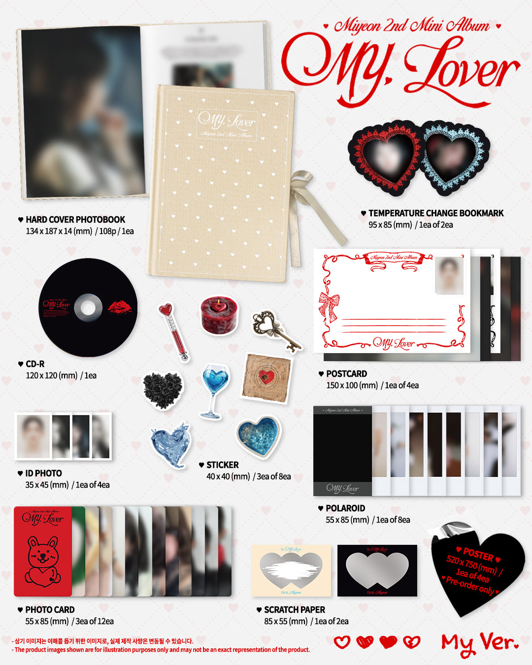 MIYEON – 2nd Mini Album [MY, Lover] (Random)