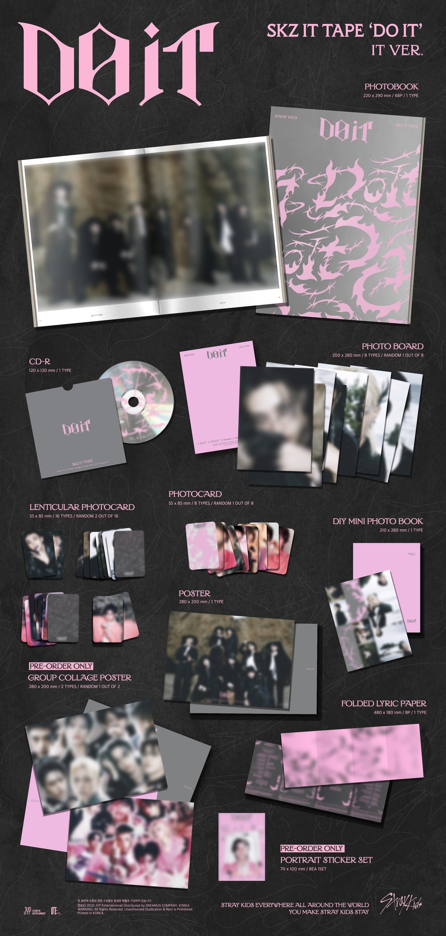 Stray Kids – SKZ IT TAPE ‘DO IT’ (IT VER.) +KKANG GIFT