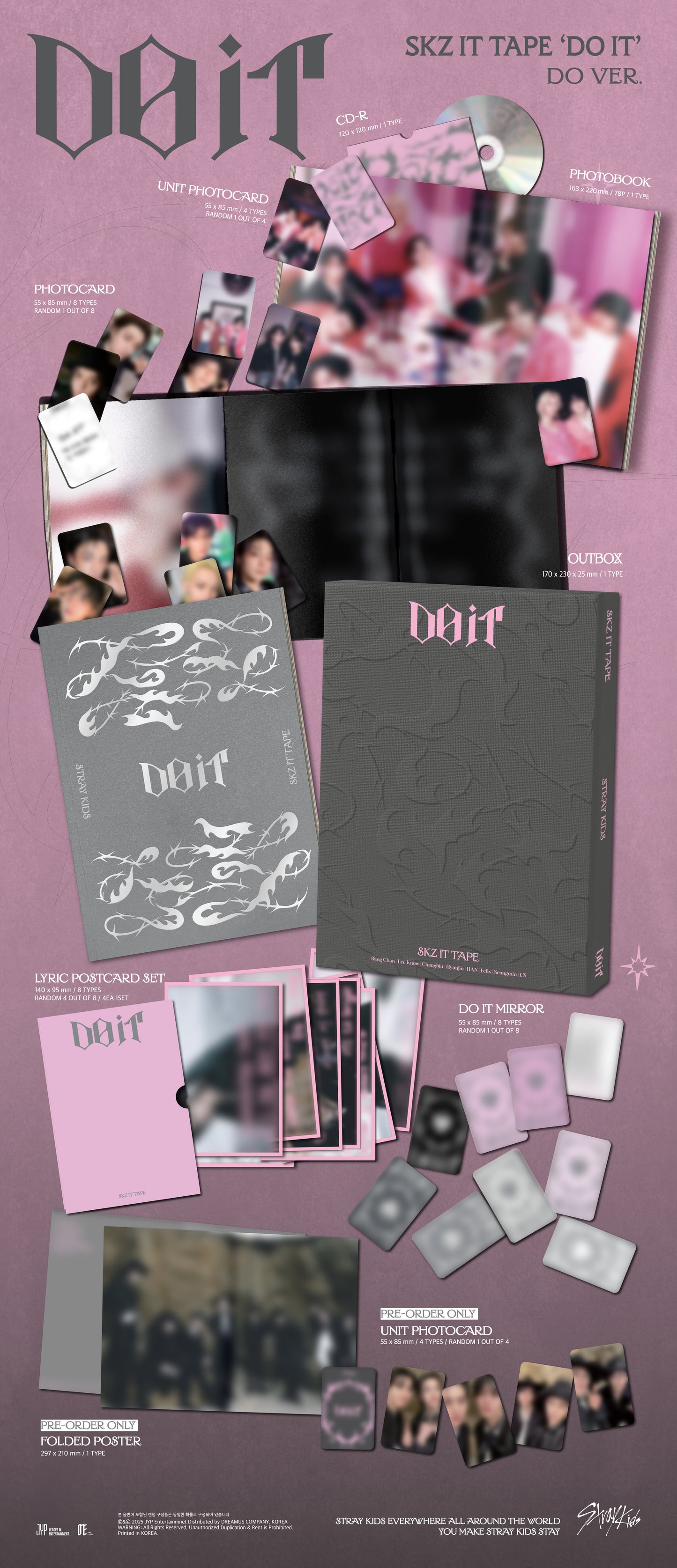 Stray Kids – SKZ IT TAPE ‘DO IT’ (DO VER.) (Limited Edition) + KKANG GIFT