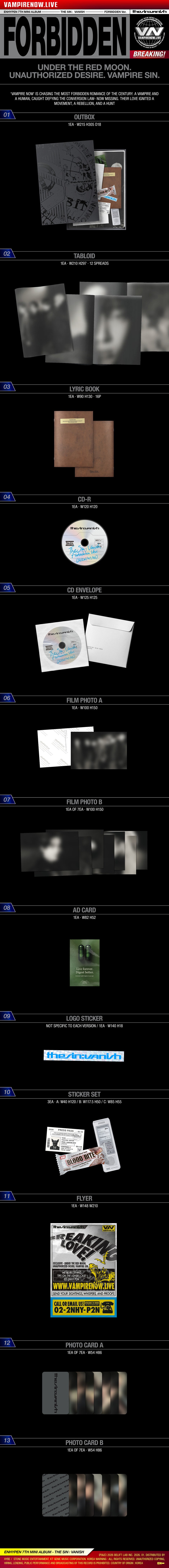 ENHYPEN – THE SIN : VANISH (Random) + KKANG Gift