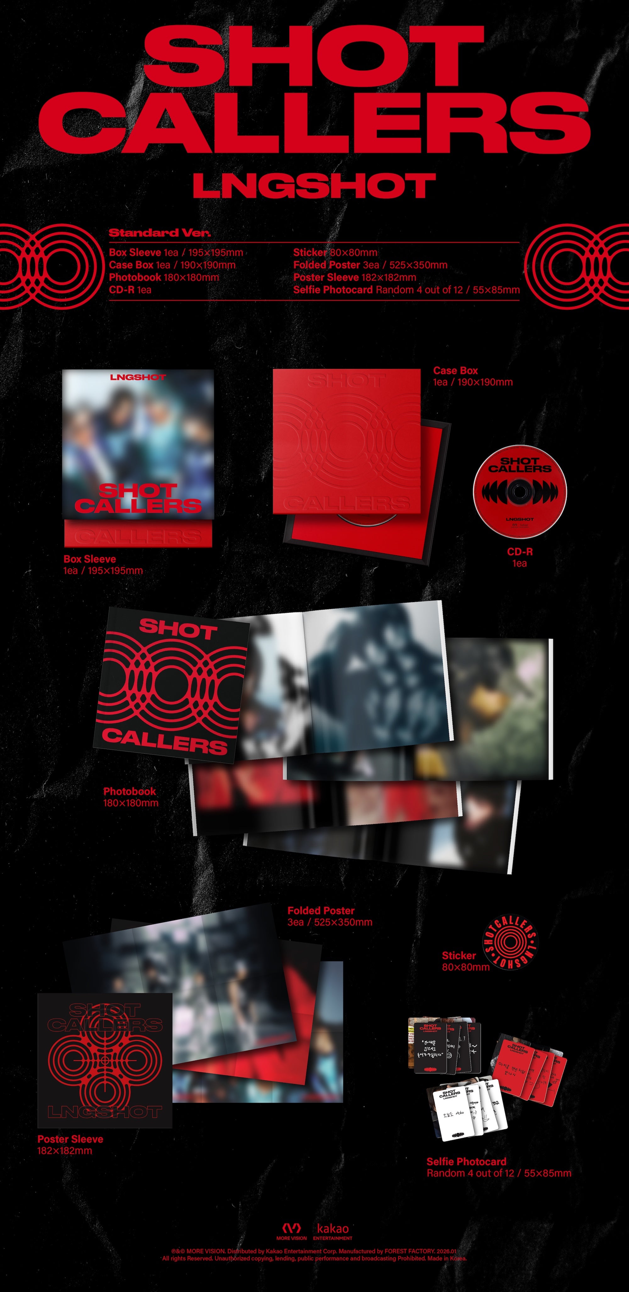 LNGSHOT – DEBUT EP [SHOT CALLERS] (Standard Ver.) – KKANG