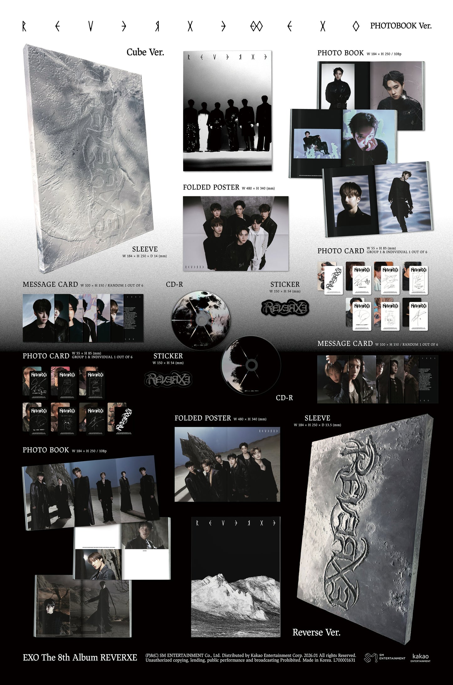 EXO – The 8th Album [REVERXE] (PHOTOBOOK Ver.) (Random)