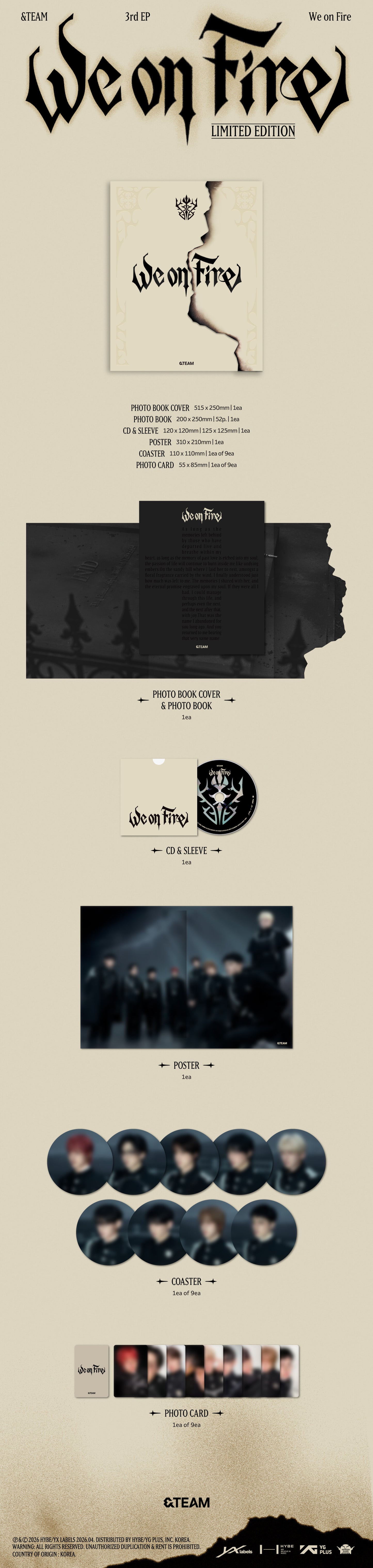 &TEAM – 3rd EP [We on Fire] (LIMITED EDITION)