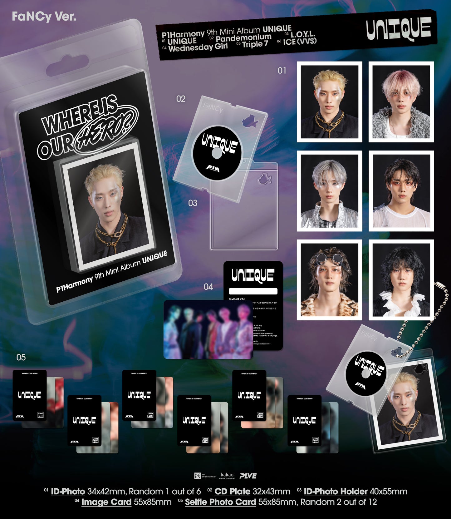 P1Harmony – 9th Mini Album – [UNIQUE] (FaNCy Ver.) (Random)