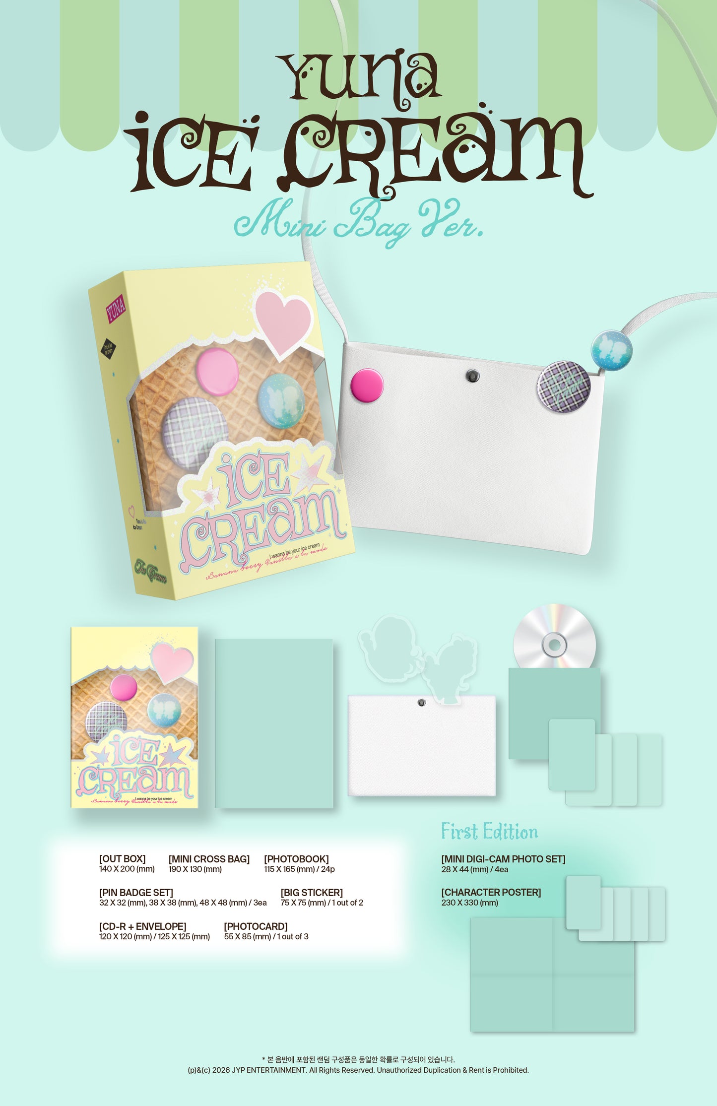 YUNA – [Ice Cream] MINI BAG Ver. (MD Ver.)