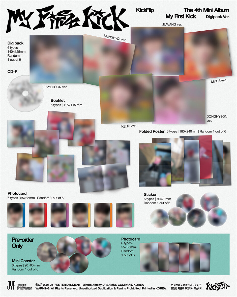 KickFlip – The 4th Mini Album [My First Kick] (Digipack Ver.) (Random)
