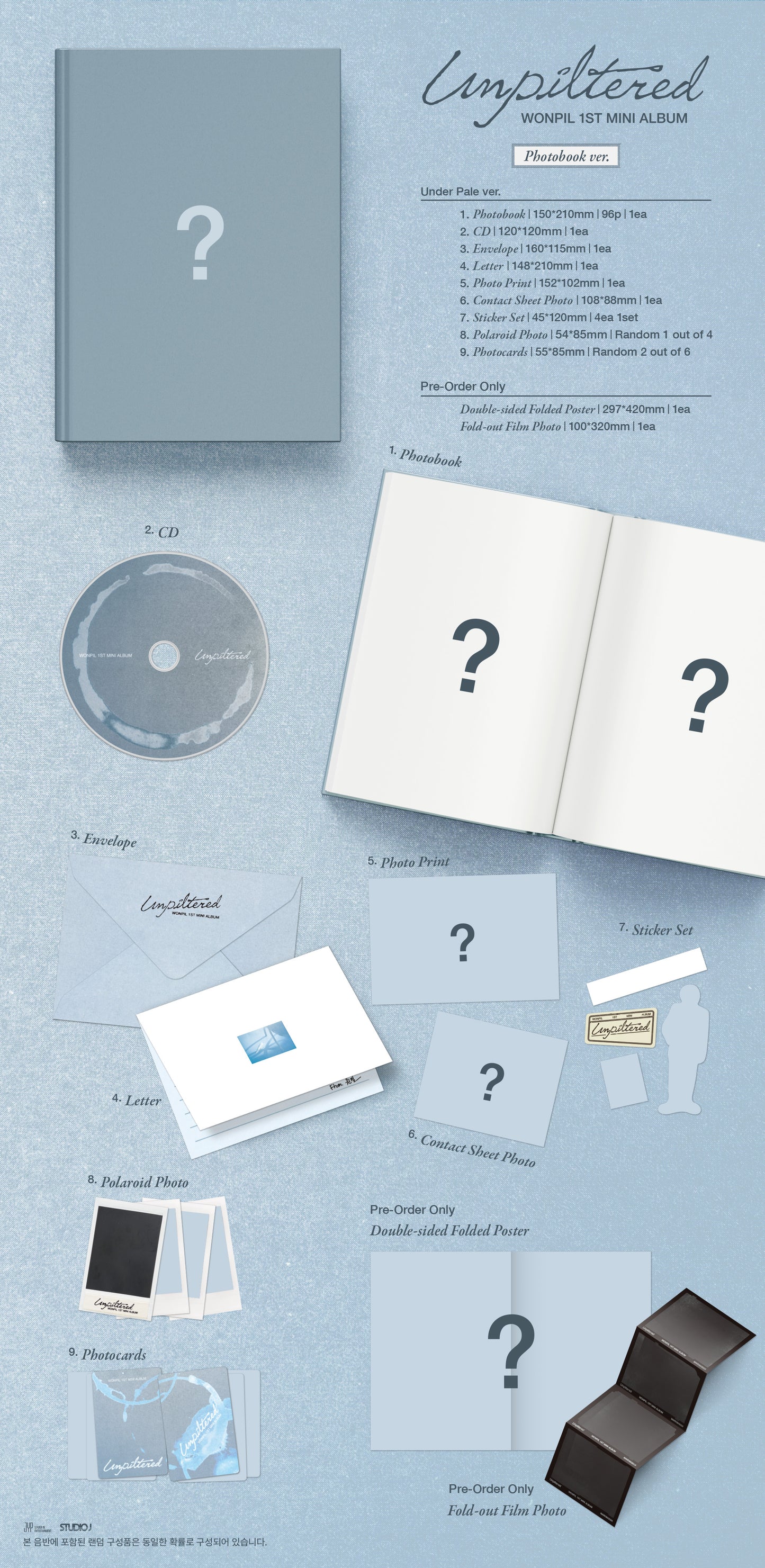 WONPIL – 1st Mini Album [Unpiltered] (Photobook Ver.) (Random)