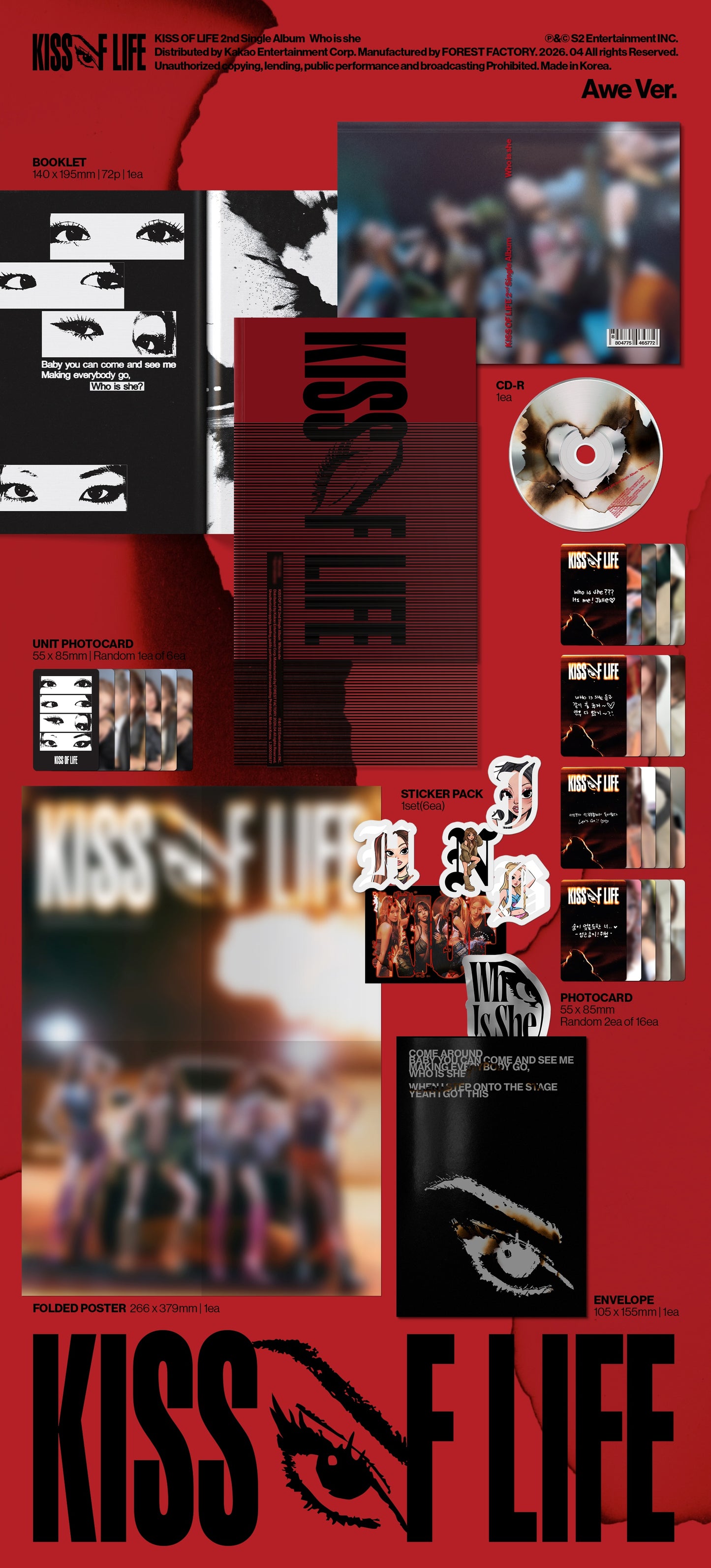 KISS OF LIFE – 2nd Single Album [Who is she] (Awe Ver.)