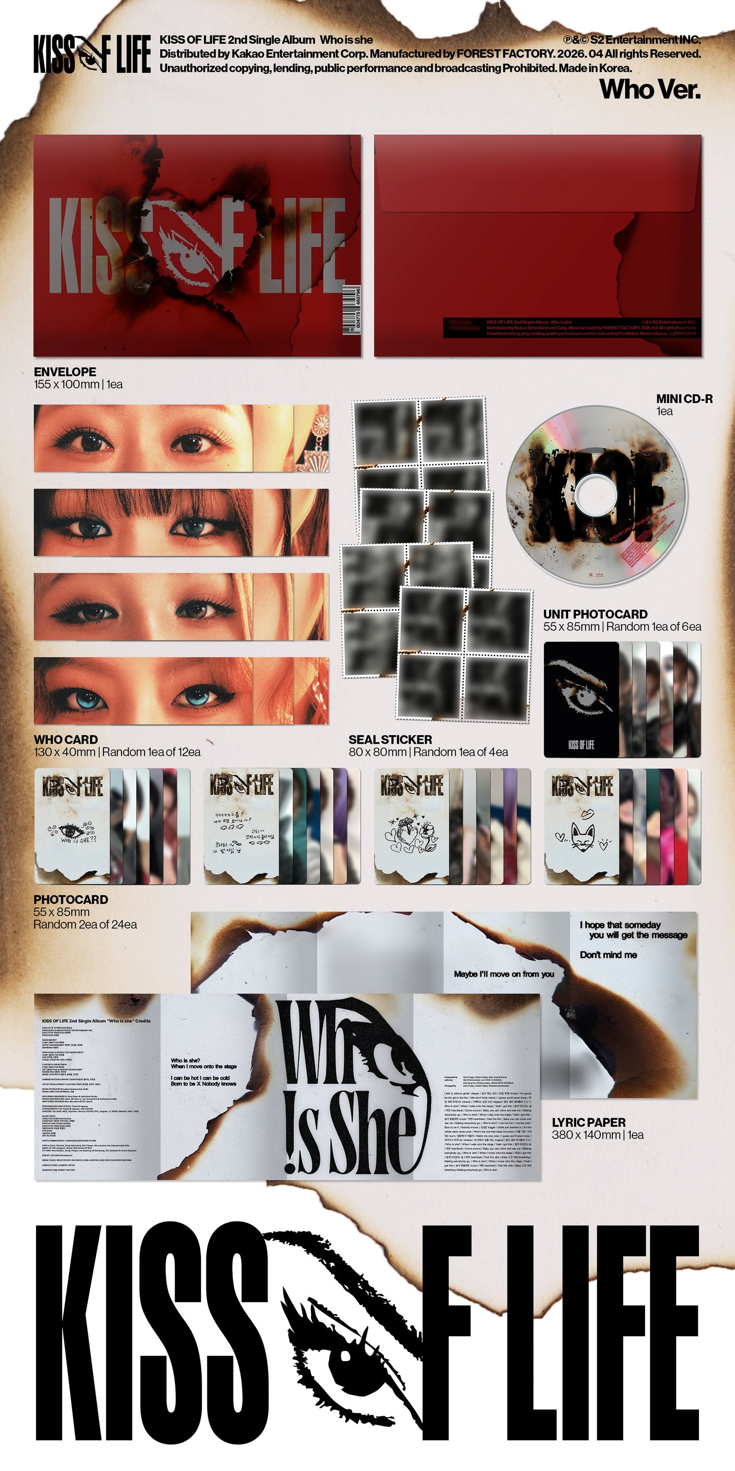 KISS OF LIFE – 2nd Single Album [Who is she] (Who Ver.)