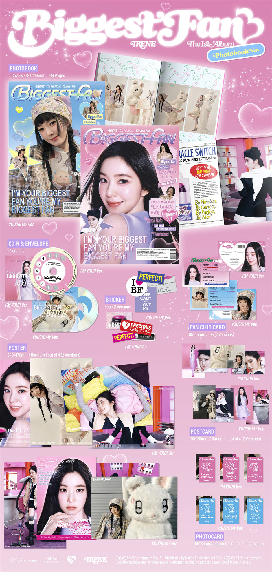 IRENE – The 1st Album [Biggest Fan] (Photobook Ver.)