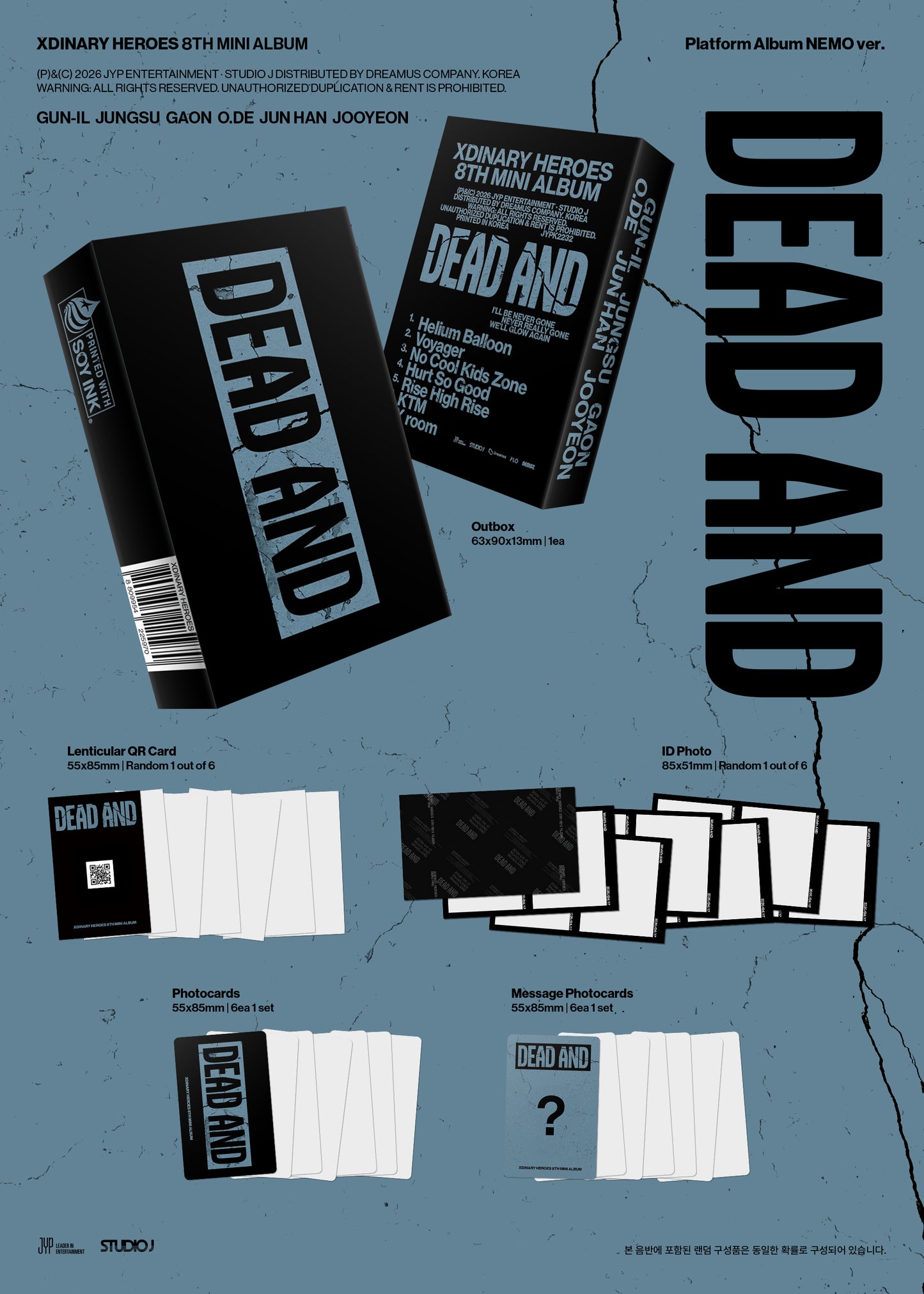 Xdinary Heroes – 8th Mini Album [DEAD AND] (Platform Album NEMO Ver.)