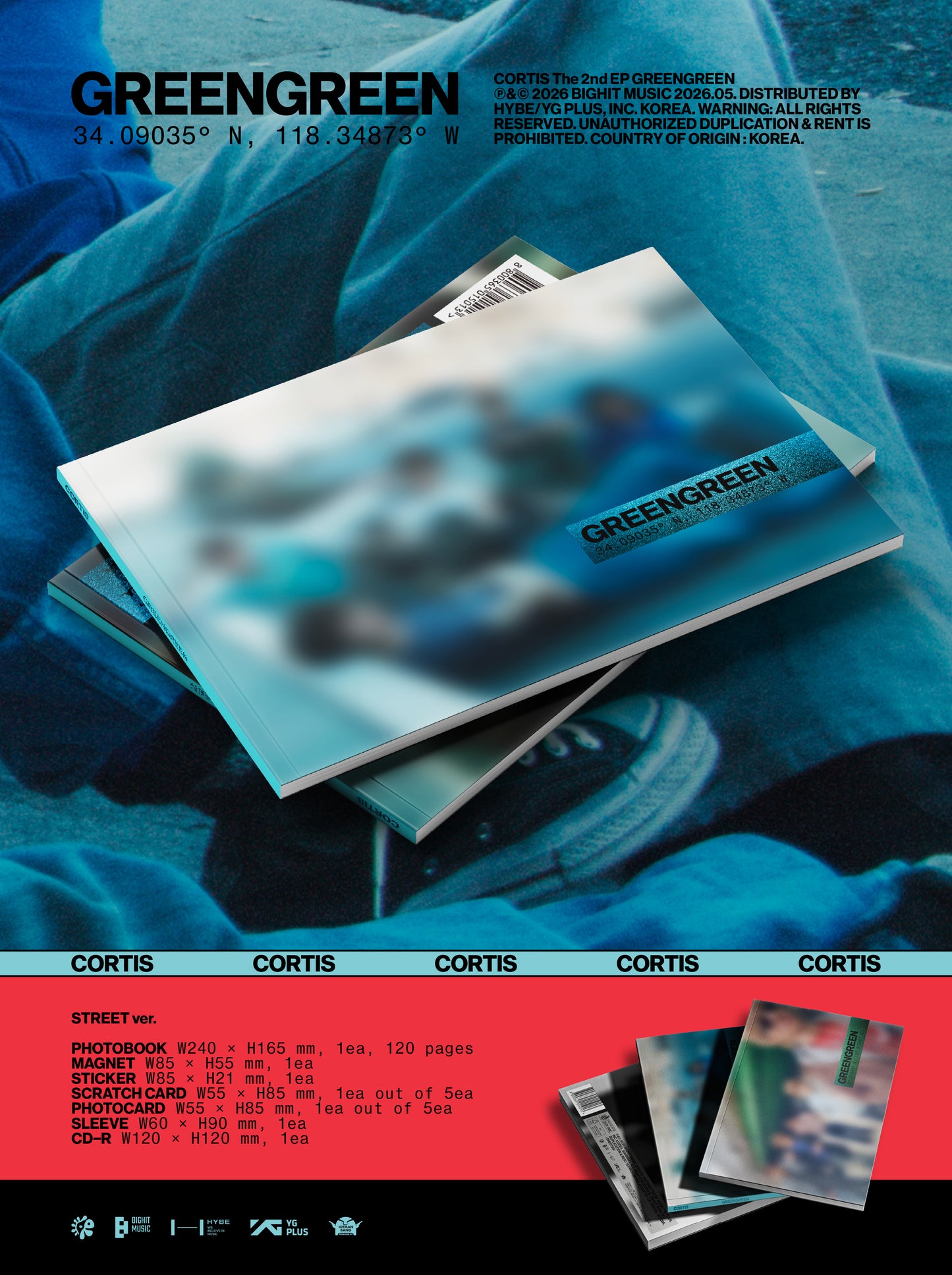 CORTIS – The 2nd EP [GREENGREEN] (Random) + Weverse Gift