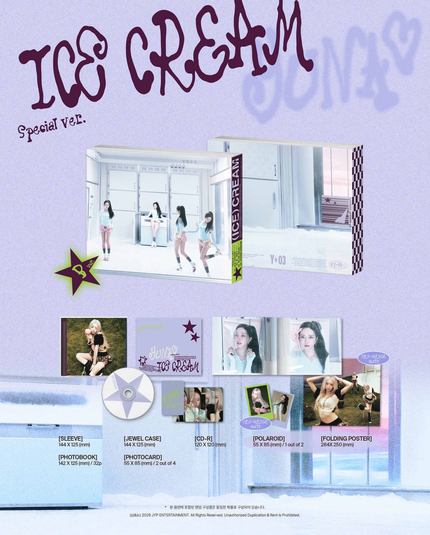 YUNA – [Ice Cream] (SPECIAL Ver.) (Random)