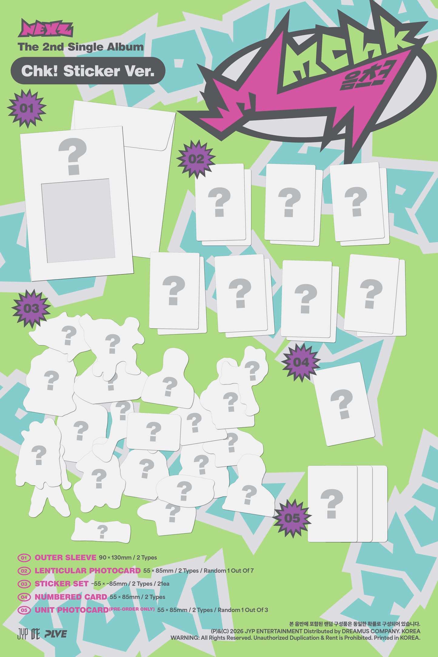 NEXZ – The 2nd Single Album [Mmchk] (Sticker Ver.) (Random)