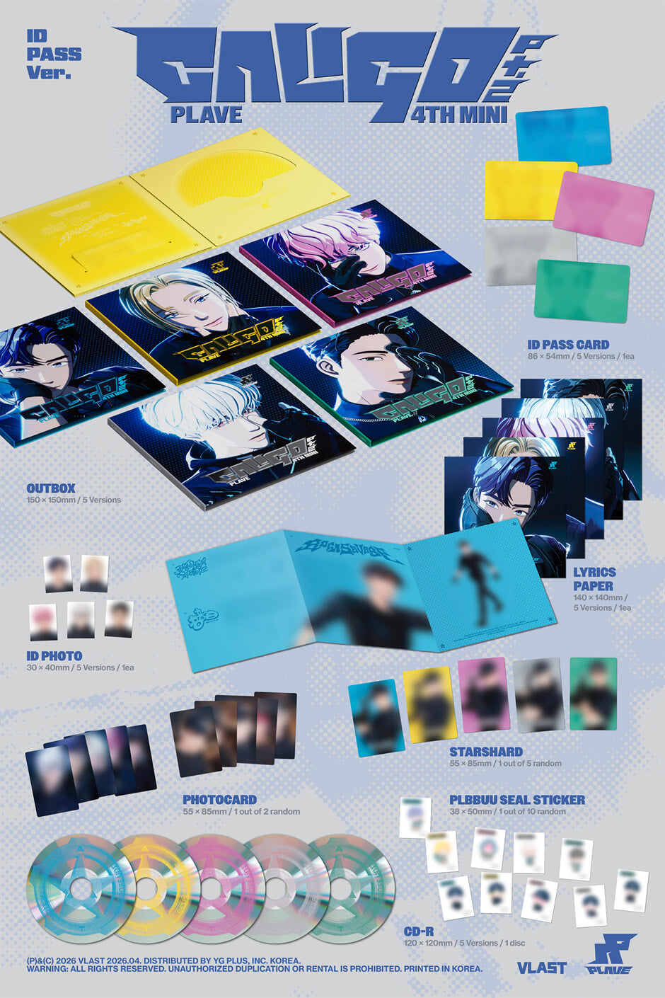 PLAVE – 4th Mini Album ‘Caligo Pt.2’ (ID PASS Ver.) (Random)