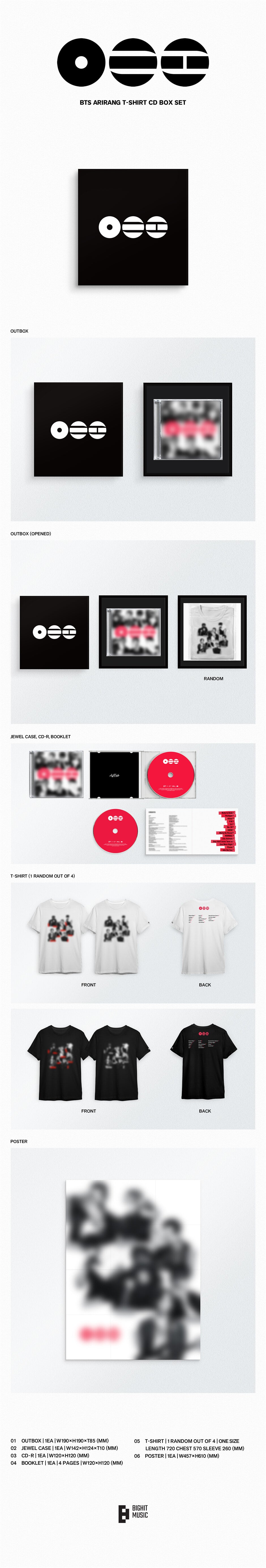 BTS – ARIRANG (T-shirt CD Box Set)